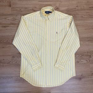 Ralph Lauren Mens Button Down Shirt Sz L